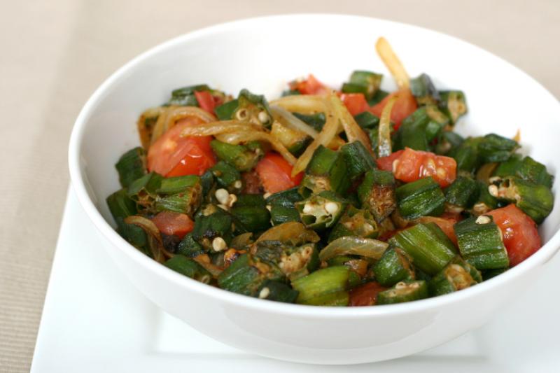 Okra saladmaster jamaicans