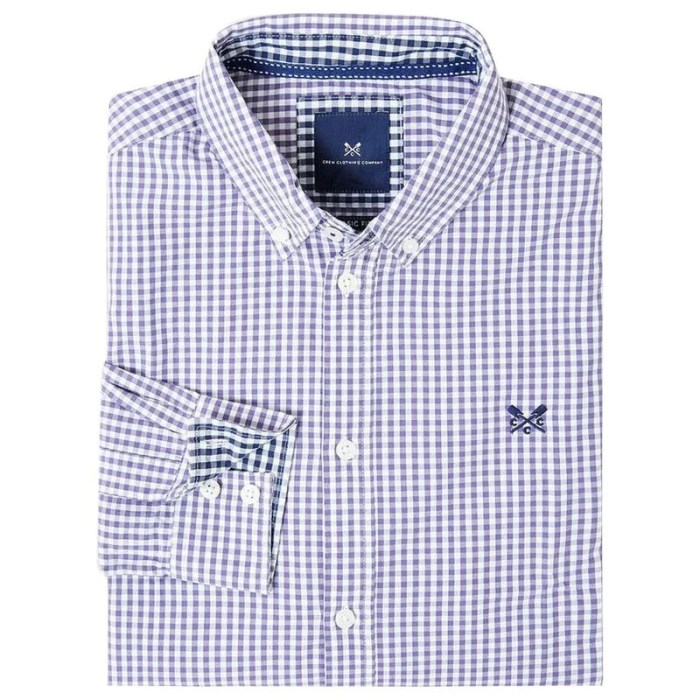 Mens green gingham dress shirt