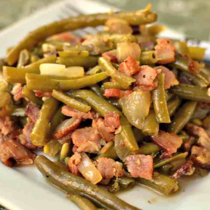 How to cook can green beans southern style