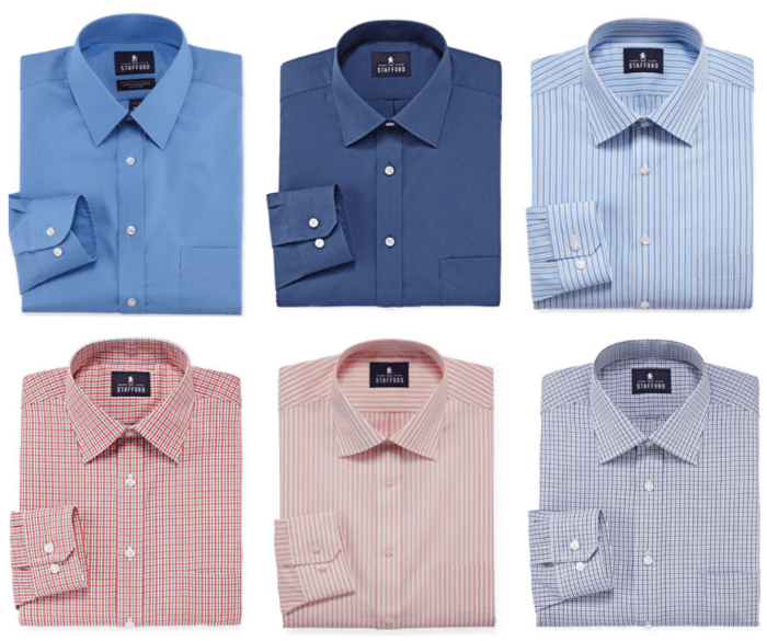 Stafford mens fitted dress shirts