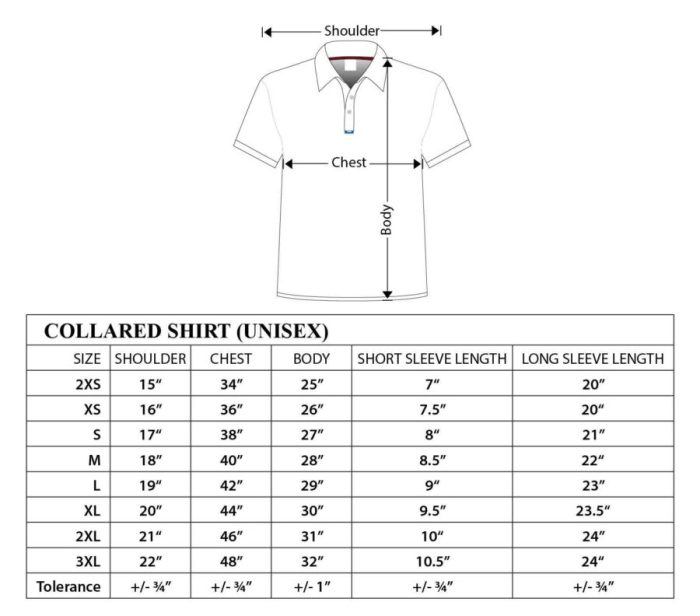 Sleeve long shirt size clothing chart ironville length width shirts iron sizing body mens prison corrections template charts smedium depth