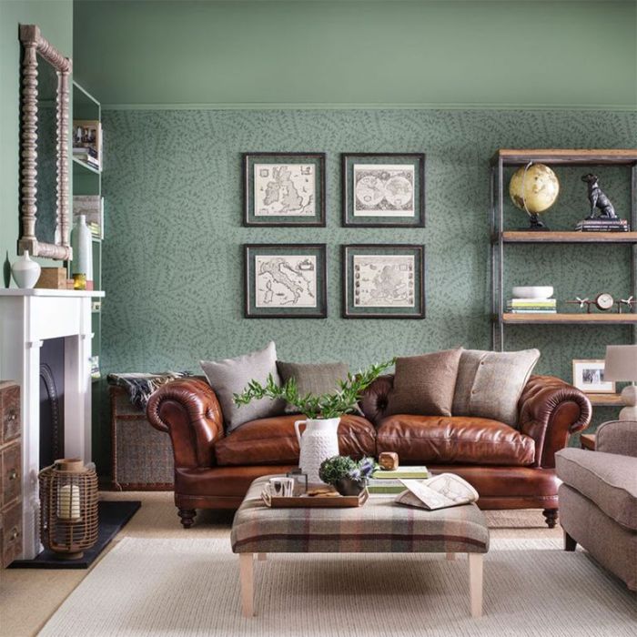 How to decorate a green living room