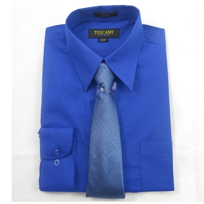 Royal blue mens dress shirts