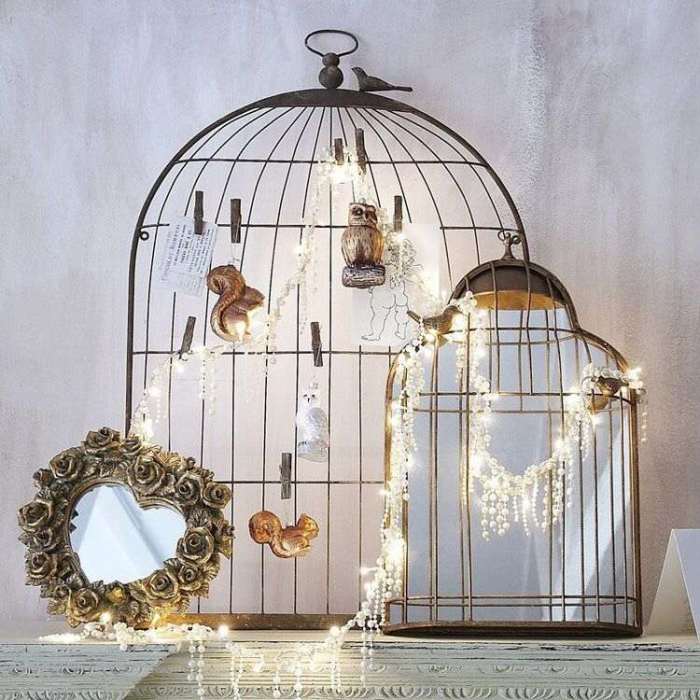 How to make a bird cage decoration