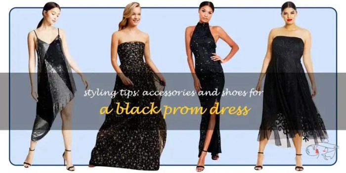 How to style a black dress for prom