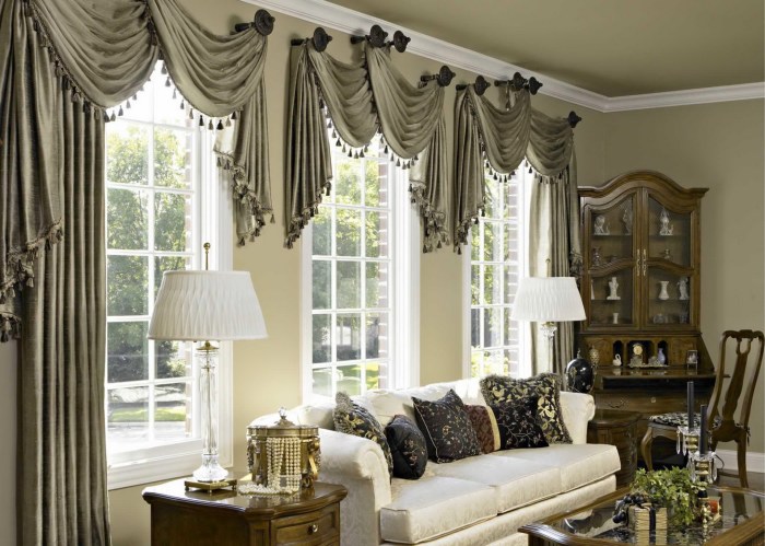 How to decorate a picture window with curtains