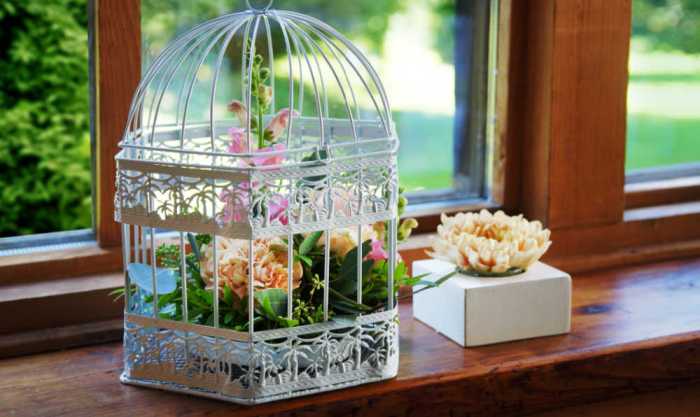 How to make a bird cage decoration