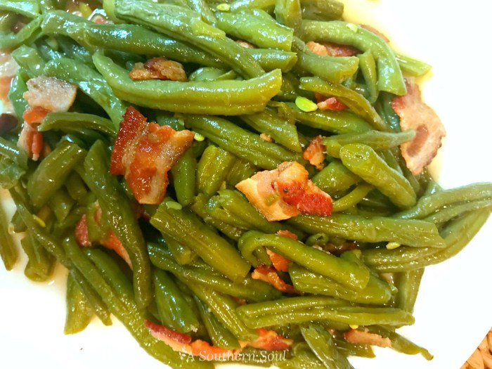 How to cook can green beans southern style